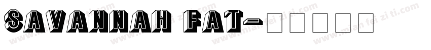 Savannah Fat字体转换